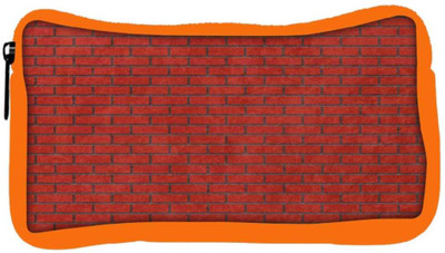 

Snoogg Eco Friendly Canvas Red Bricks Designer Student Pen Pencil Case Coin Purse Pouch Cosmetic Makeup Bag (ORANGE) Pouch(Multicolor)