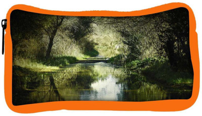 

Snoogg Eco Friendly Canvas Dense Lake Designer Student Pen Pencil Case Coin Purse Pouch Cosmetic Makeup Bag (ORANGE) Pouch(Multicolor)