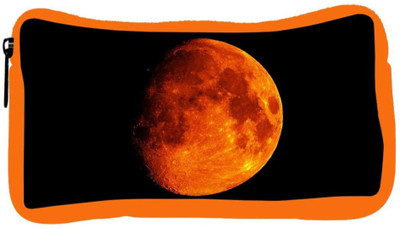 

Snoogg Eco Friendly Canvas Sun Designer Student Pen Pencil Case Coin Purse Pouch Cosmetic Makeup Bag (ORANGE) Pouch(Multicolor)