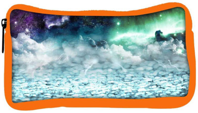 

Snoogg Eco Friendly Canvas Sparkling Sky Designer Student Pen Pencil Case Coin Purse Pouch Cosmetic Makeup Bag (ORANGE) Pouch(Multicolor)