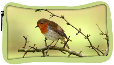 

Snoogg Eco Friendly Canvas Small Sparrow Designer Student Pen Pencil Case Coin Purse Pouch Cosmetic Makeup Bag (GREEN) Pouch(Multicolor)
