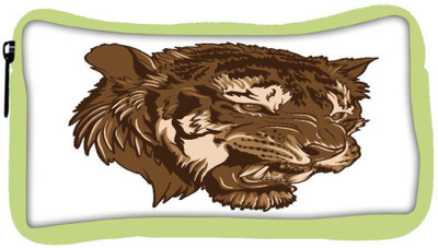 

Snoogg Eco Friendly Canvas Vector Tiger Student Pen Pencil Case Coin Purse Pouch Cosmetic Makeup Bag (GREEN) Pouch(Multicolor)