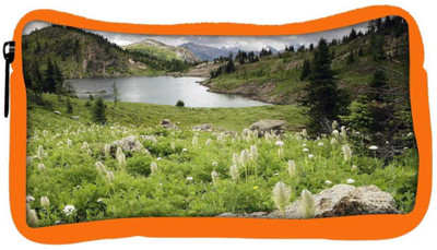 

Snoogg Eco Friendly Canvas White Flowers Designer Student Pen Pencil Case Coin Purse Pouch Cosmetic Makeup Bag (ORANGE) Pouch(Multicolor)