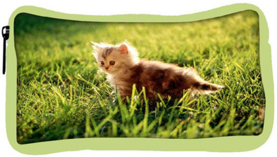 

Snoogg Eco Friendly Canvas Baby Cat Designer Student Pen Pencil Case Coin Purse Pouch Cosmetic Makeup Bag (GREEN) Pouch(Multicolor)