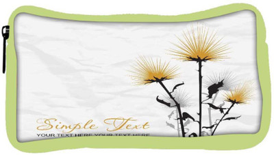 

Snoogg Eco Friendly Canvas Simple Text White Designer Student Pen Pencil Case Coin Purse Pouch Cosmetic Makeup Bag (GREEN) Pouch(Multicolor)