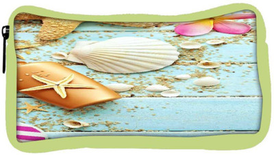 

Snoogg Eco Friendly Canvas Water Shell Designer Student Pen Pencil Case Coin Purse Pouch Cosmetic Makeup Bag (GREEN) Pouch(Multicolor)