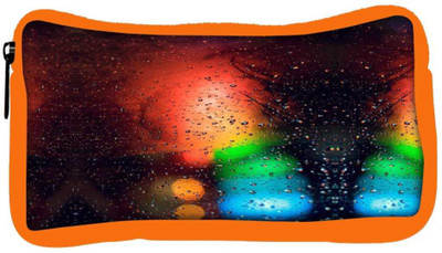 

Snoogg Eco Friendly Canvas Abstract Traffic Light Student Pen Pencil Case Coin Purse Pouch Cosmetic Makeup Bag (ORANGE) Pouch(Multicolor)