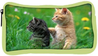 

Snoogg Eco Friendly Canvas Pair Of Cats Designer Student Pen Pencil Case Coin Purse Pouch Cosmetic Makeup Bag (GREEN) Pouch(Multicolor)