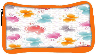 

Snoogg Eco Friendly Canvas Butterfly Pattern 2760 Student Pen Pencil Case Coin Purse Pouch Cosmetic Makeup Bag (ORANGE) Pouch(Multicolor)