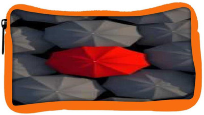 

Snoogg Eco Friendly Canvas Red And Black Umbrella Designer Student Pen Pencil Case Coin Purse Pouch Cosmetic Makeup Bag (ORANGE) Pouch(Multicolor)