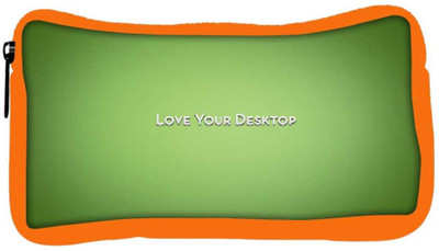 

Snoogg Eco Friendly Canvas Love Your Desktop Green Designer Student Pen Pencil Case Coin Purse Pouch Cosmetic Makeup Bag (ORANGE) Pouch(Multicolor)