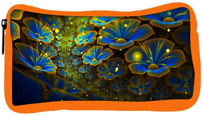 

Snoogg Eco Friendly Canvas Blue Floral Petals Designer Student Pen Pencil Case Coin Purse Pouch Cosmetic Makeup Bag (ORANGE) Pouch(Multicolor)