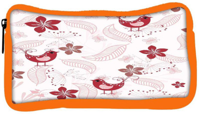 

Snoogg Eco Friendly Canvas Red Bird Designer Student Pen Pencil Case Coin Purse Pouch Cosmetic Makeup Bag (ORANGE) Pouch(Multicolor)