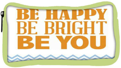 

Snoogg Eco Friendly Canvas Be Happy 2761 Student Pen Pencil Case Coin Purse Pouch Cosmetic Makeup Bag (GREEN) Pouch(Multicolor)