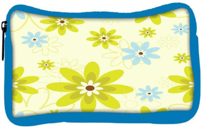 

Snoogg Eco Friendly Canvas Green Flowers Designer Student Pen Pencil Case Coin Purse Pouch Cosmetic Makeup Bag (BLUE) Pouch(Multicolor)