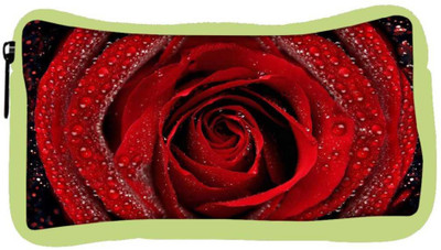 

Snoogg Eco Friendly Canvas Dew On Red Rose Designer Student Pen Pencil Case Coin Purse Pouch Cosmetic Makeup Bag (GREEN) Pouch(Multicolor)