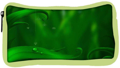 

Snoogg Eco Friendly Canvas Green Long Leaves Designer Student Pen Pencil Case Coin Purse Pouch Cosmetic Makeup Bag (GREEN) Pouch(Multicolor)