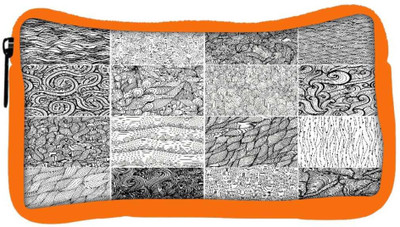 

Snoogg Eco Friendly Canvas Set 3 Sixteen Black And White Wave Patterns Seamlessly Tilingseamless Pat Student Pen Pencil Case Coin Purse Pouch Cosmetic Makeup Bag (ORANGE) Pouch(Multicolor)