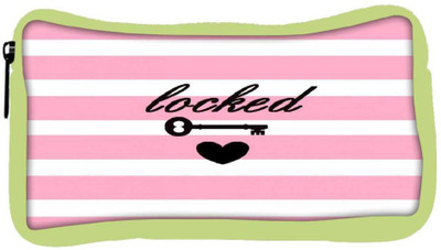 

Snoogg Eco Friendly Canvas Locked Hearts Student Pen Pencil Case Coin Purse Pouch Cosmetic Makeup Bag (GREEN) Pouch(Multicolor)