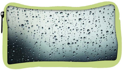 

Snoogg Eco Friendly Canvas Grey Water Drops Designer Student Pen Pencil Case Coin Purse Pouch Cosmetic Makeup Bag (GREEN) Pouch(Multicolor)