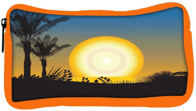 

Snoogg Eco Friendly Canvas Summer Illustration Student Pen Pencil Case Coin Purse Pouch Cosmetic Makeup Bag (ORANGE) Pouch(Multicolor)