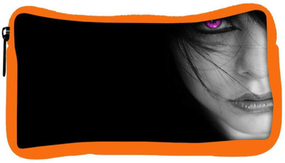 

Snoogg Eco Friendly Canvas Pink Eyes Designer Student Pen Pencil Case Coin Purse Pouch Cosmetic Makeup Bag (ORANGE) Pouch(Multicolor)