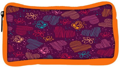 

Snoogg Eco Friendly Canvas Multioclor Hearts And Butterflies Maroon Pattern Designer Student Pen Pencil Case Coin Purse Pouch Cosmetic Makeup Bag (ORANGE) Pouch(Multicolor)