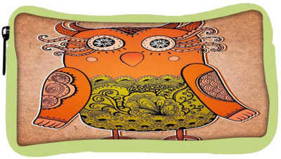 

Snoogg Eco Friendly Canvas Cute Owl On Real Cardboard Background Lacy Bird On Paper Student Pen Pencil Case Coin Purse Pouch Cosmetic Makeup Bag (GREEN) Pouch(Multicolor)