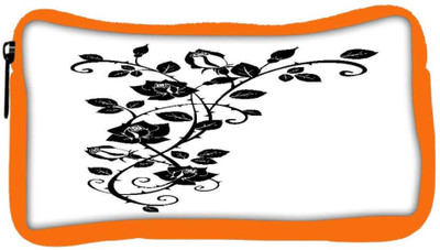 

Snoogg Eco Friendly Canvas Vector Graphic Of Rose With Leaves Student Pen Pencil Case Coin Purse Pouch Cosmetic Makeup Bag (ORANGE) Pouch(Multicolor)