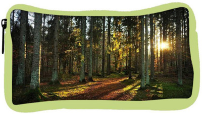 

Snoogg Eco Friendly Canvas Abstract Sunlight In Forest Designer Student Pen Pencil Case Coin Purse Pouch Cosmetic Makeup Bag (GREEN) Pouch(Multicolor)