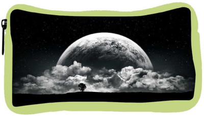 

Snoogg Eco Friendly Canvas Planet Behind The Clouds Designer Student Pen Pencil Case Coin Purse Pouch Cosmetic Makeup Bag (GREEN) Pouch(Multicolor)