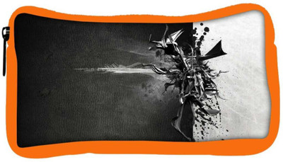 

Snoogg Eco Friendly Canvas Black And Grey Paint Designer Student Pen Pencil Case Coin Purse Pouch Cosmetic Makeup Bag (ORANGE) Pouch(Multicolor)