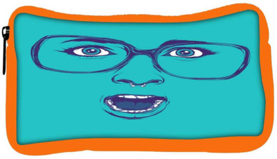 

Snoogg Eco Friendly Canvas Shocker Face Student Pen Pencil Case Coin Purse Pouch Cosmetic Makeup Bag (ORANGE) Pouch(Multicolor)
