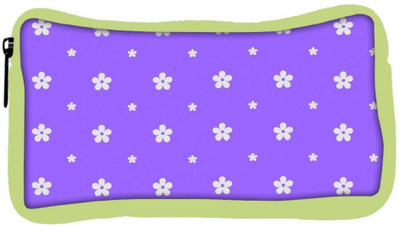 

Snoogg Eco Friendly Canvas White Flower In Purple Designer Student Pen Pencil Case Coin Purse Pouch Cosmetic Makeup Bag (GREEN) Pouch(Multicolor)