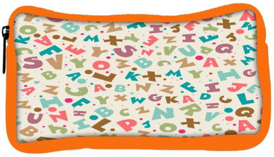 

Snoogg Eco Friendly Canvas Small Alphabets Designer Student Pen Pencil Case Coin Purse Pouch Cosmetic Makeup Bag (ORANGE) Pouch(Multicolor)