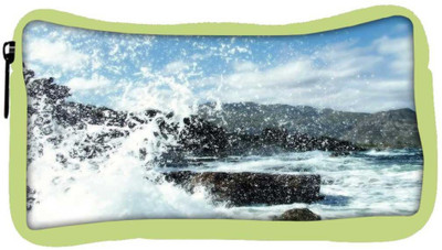 

Snoogg Eco Friendly Canvas Water Waves Hitting The Shore Designer Student Pen Pencil Case Coin Purse Pouch Cosmetic Makeup Bag (GREEN) Pouch(Multicolor)