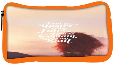 

Snoogg Eco Friendly Canvas Captain Of My Soul Student Pen Pencil Case Coin Purse Pouch Cosmetic Makeup Bag (ORANGE) Pouch(Multicolor)