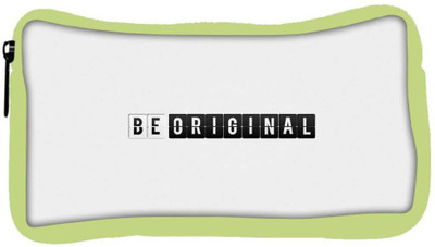 

Snoogg Eco Friendly Canvas Be Original Designer Student Pen Pencil Case Coin Purse Pouch Cosmetic Makeup Bag (GREEN) Pouch(Multicolor)