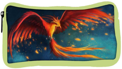 

Snoogg Eco Friendly Canvas Phoenix Fire Bird Designer Student Pen Pencil Case Coin Purse Pouch Cosmetic Makeup Bag (GREEN) Pouch(Multicolor)