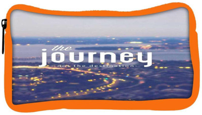 

Snoogg Eco Friendly Canvas The Journey Matters Student Pen Pencil Case Coin Purse Pouch Cosmetic Makeup Bag (ORANGE) Pouch(Multicolor)