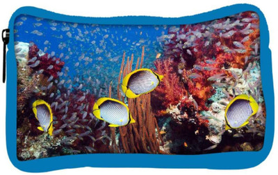 

Snoogg Eco Friendly Canvas Multicolor Fish Designer Student Pen Pencil Case Coin Purse Pouch Cosmetic Makeup Bag (BLUE) Pouch(Multicolor)
