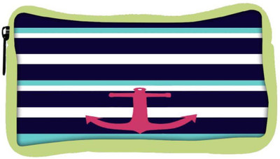 

Snoogg Eco Friendly Canvas Anchor Multi Stripe Student Pen Pencil Case Coin Purse Pouch Cosmetic Makeup Bag (GREEN) Pouch(Multicolor)