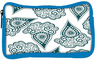 

Snoogg Eco Friendly Canvas Green Pattern Designer Student Pen Pencil Case Coin Purse Pouch Cosmetic Makeup Bag (BLUE) Pouch(Multicolor)