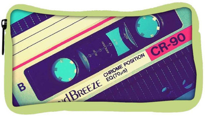 

Snoogg Eco Friendly Canvas Vintage Casettes Student Pen Pencil Case Coin Purse Pouch Cosmetic Makeup Bag (GREEN) Pouch(Multicolor)