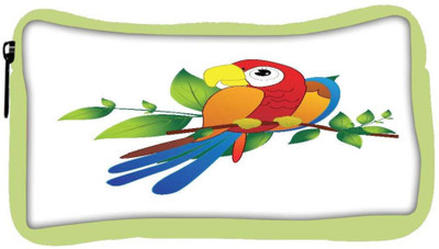 

Snoogg Eco Friendly Canvas Parrot On Branch Illustration Student Pen Pencil Case Coin Purse Pouch Cosmetic Makeup Bag (GREEN) Pouch(Multicolor)