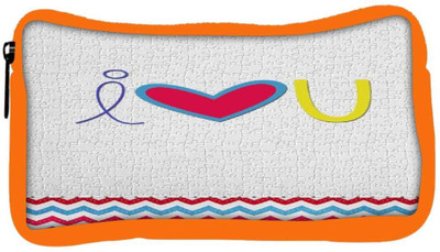 

Snoogg Eco Friendly Canvas I Love You White Student Pen Pencil Case Coin Purse Pouch Cosmetic Makeup Bag (ORANGE) Pouch(Multicolor)