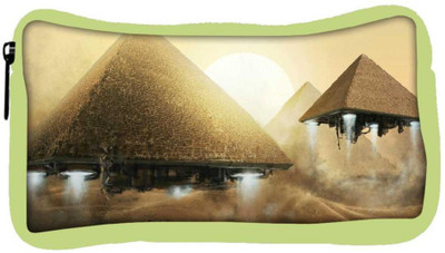 

Snoogg Eco Friendly Canvas Alien Pyramids Designer Student Pen Pencil Case Coin Purse Pouch Cosmetic Makeup Bag (GREEN) Pouch(Multicolor)