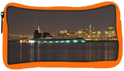 

Snoogg Eco Friendly Canvas Big Samreen Designer Student Pen Pencil Case Coin Purse Pouch Cosmetic Makeup Bag (ORANGE) Pouch(Multicolor)