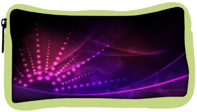 

Snoogg Eco Friendly Canvas Abstract Neon Design Designer Student Pen Pencil Case Coin Purse Pouch Cosmetic Makeup Bag (GREEN) Pouch(Multicolor)