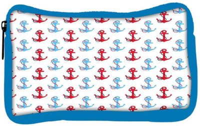

Snoogg Eco Friendly Canvas Colorful Anchors Designer Student Pen Pencil Case Coin Purse Pouch Cosmetic Makeup Bag (BLUE) Pouch(Multicolor)